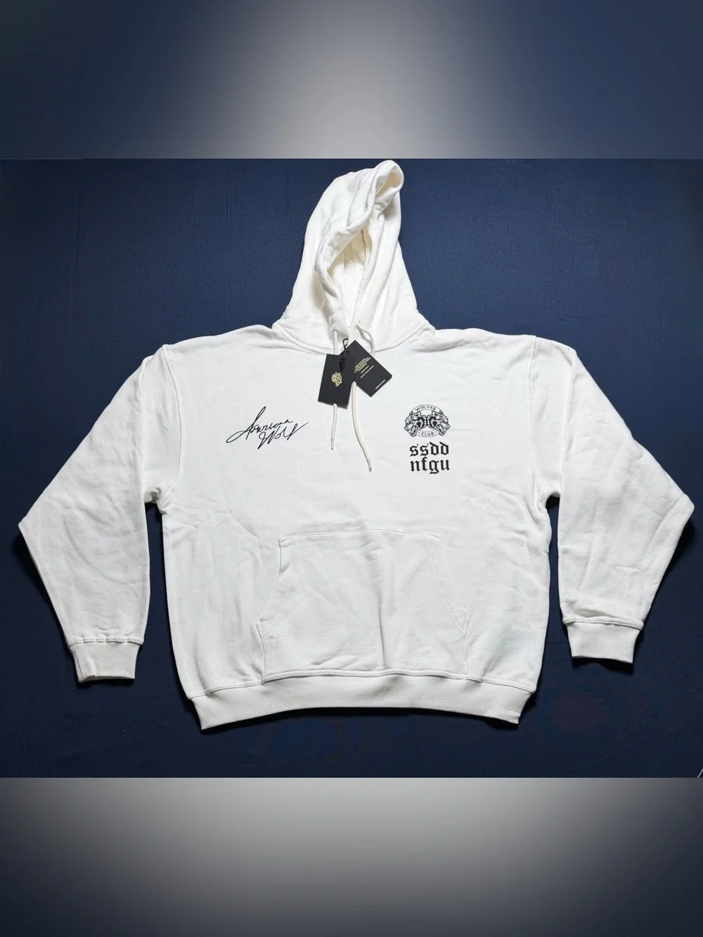 NWT Cotton Blend L Darc Sport DMV Wolves Bishop Hoodie